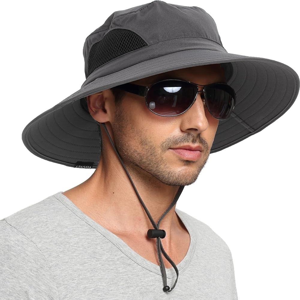EINSKEY Unisex Sun Hat Waterproof Wide Brim Foldable Cap